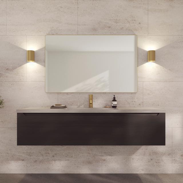 Refine mirror 1200x750 mm Brass