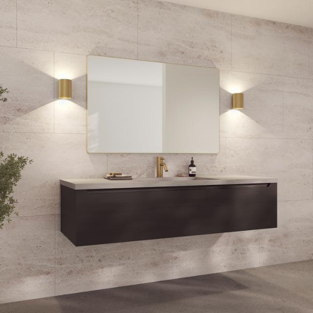 Refine mirror 1200x750 mm Brass