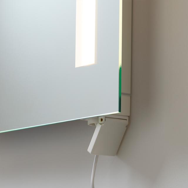 Mirror with plug